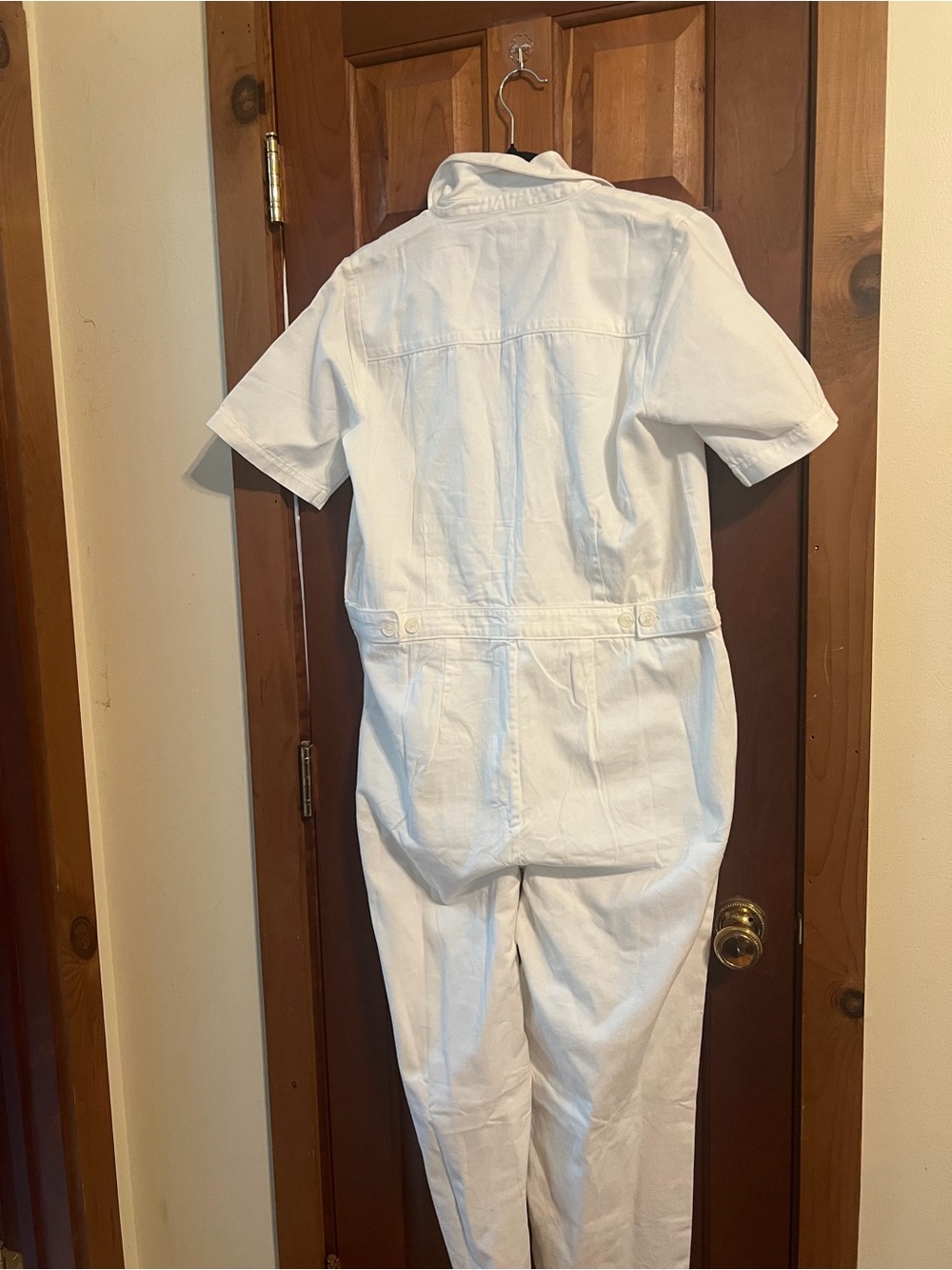 Amuse Society White Short-Sleeve Jumpsuit